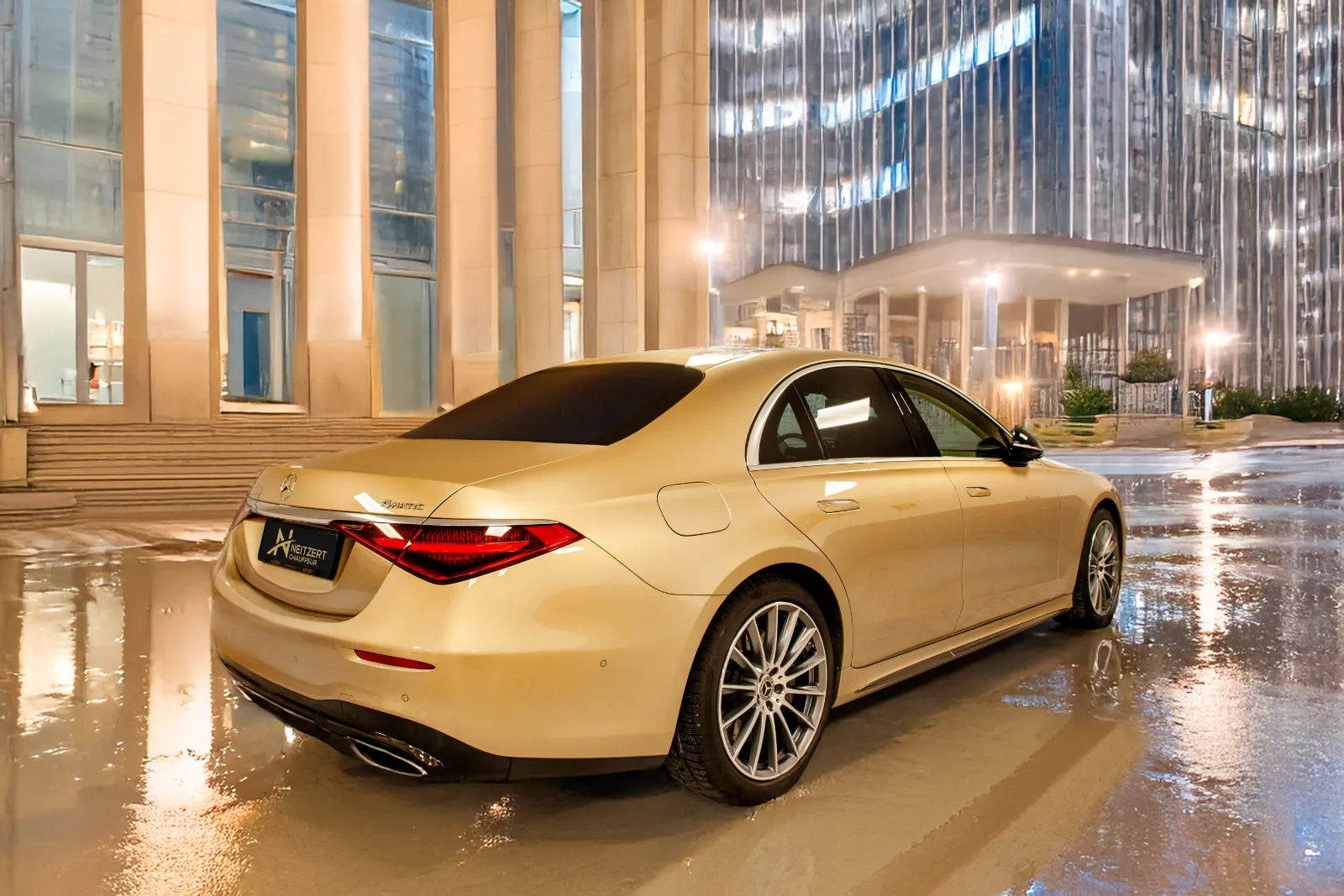 S-Klasse Limousine Hinten Chauffeur Frankfurt